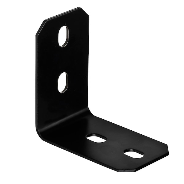Hampton Products Hampton 4-7/8 in. H X 3 in. W X 1/8 in. D Black Steel Inside L Corner Brace 01-3405-120 - main